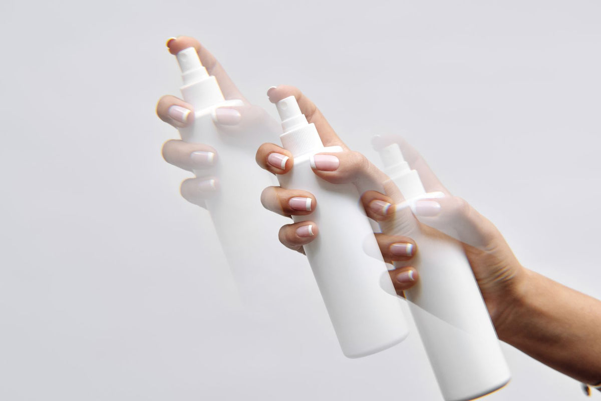 Holding a silicone skincare tool