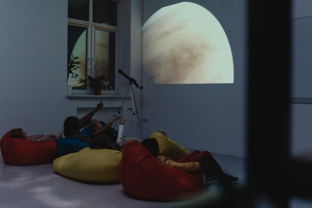 Starry night sky projection ambience