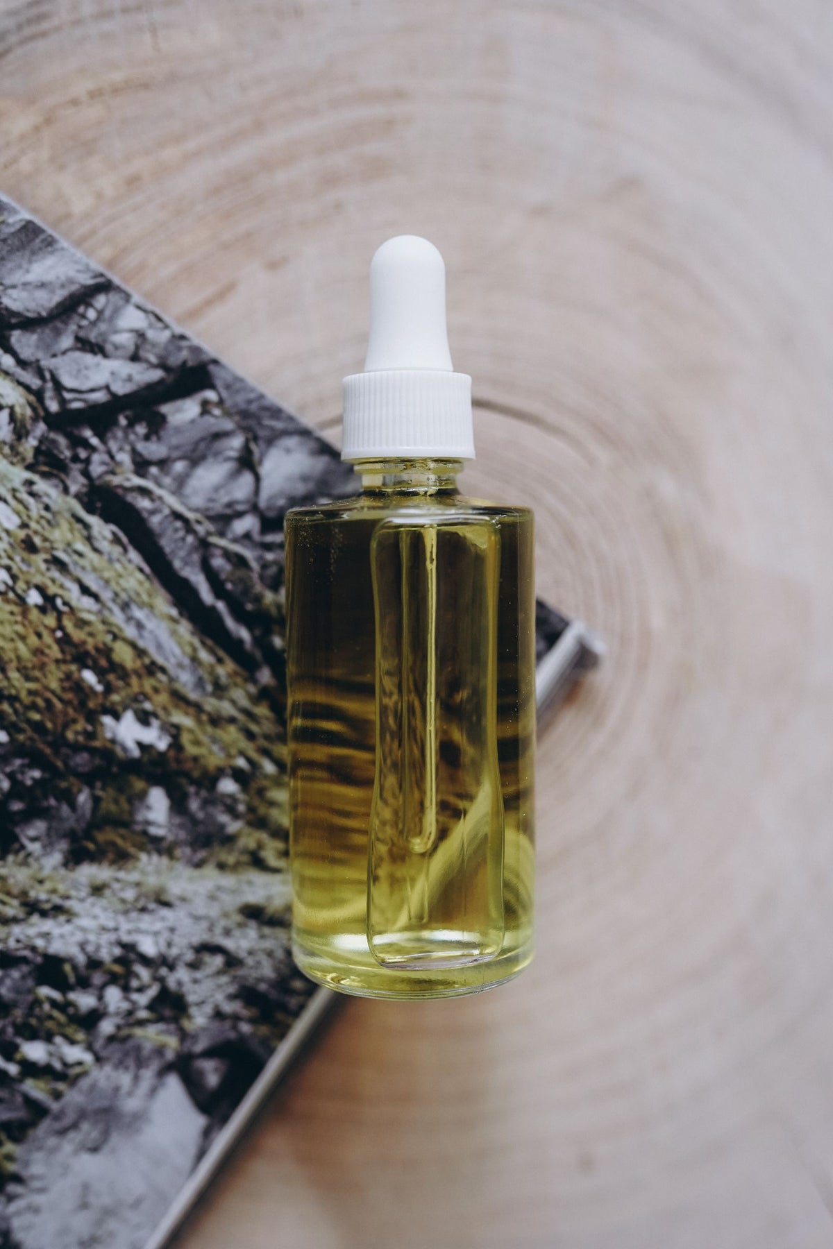 Vitamin C serum bottle with dropper