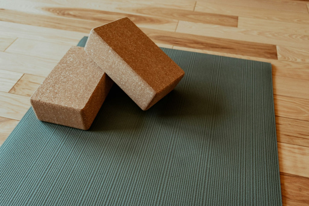 Non-slip yoga mat rolled out